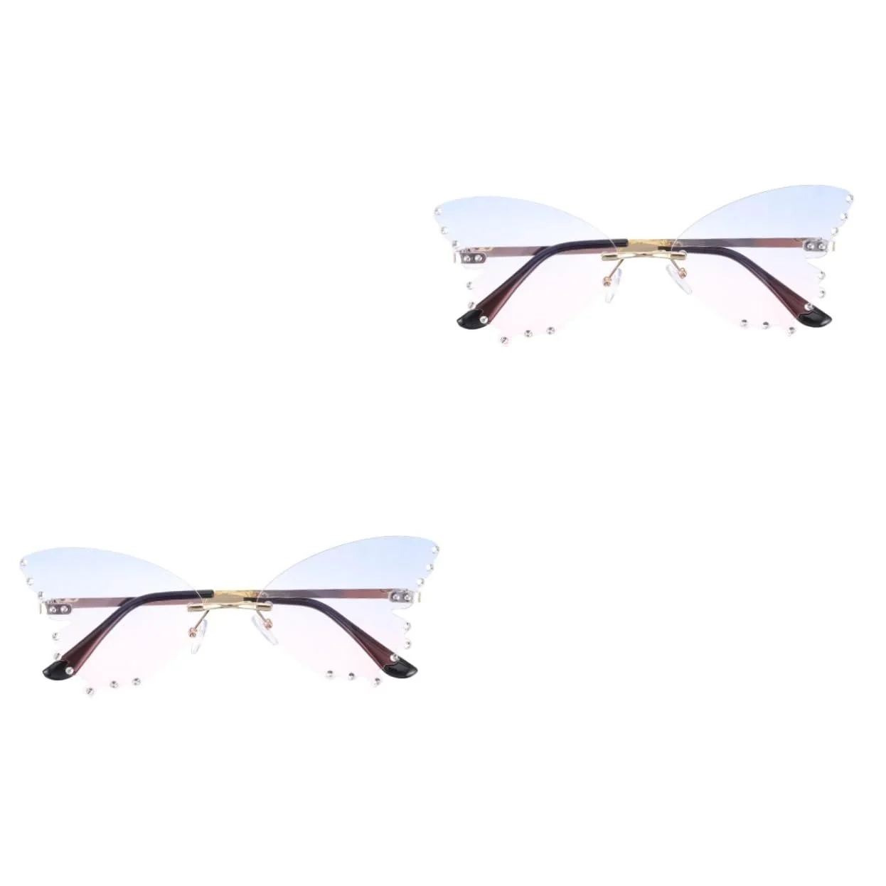 Солнцезащитные очки PACKOVE Без оправы Зеркальные летние, фото №1