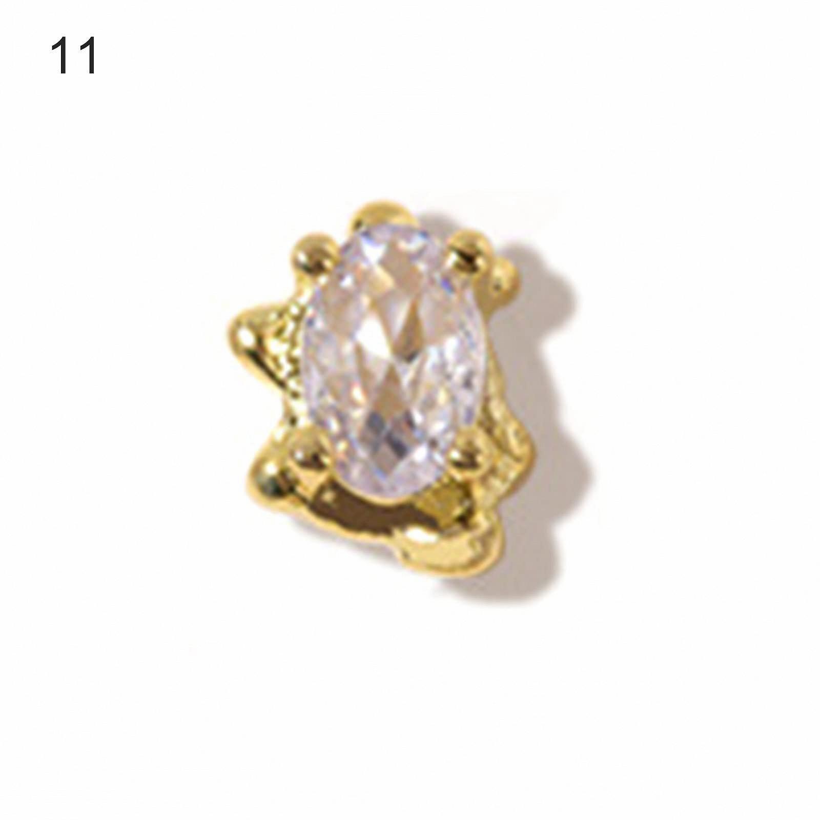 Прикраса для нігтів Бантик Морська зірка Стрази Самоцвіти Перли, фото №8