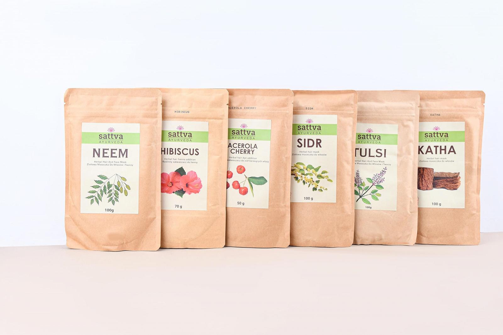 Маска для лица и волос Sattva Neem - маска против прыщей, маска против черных точек для мужчин и женщин - маска для ухода за кожей лица - для жирной кожи - для жирной кожи головы и перхоти - 100 г, фото №9