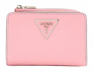 Купити Футляр для карток на блискавці GUESS Laurel Рожевий - Фото 1 Футляр для карток на блискавці GUESS Laurel Рожевий - Фото 1