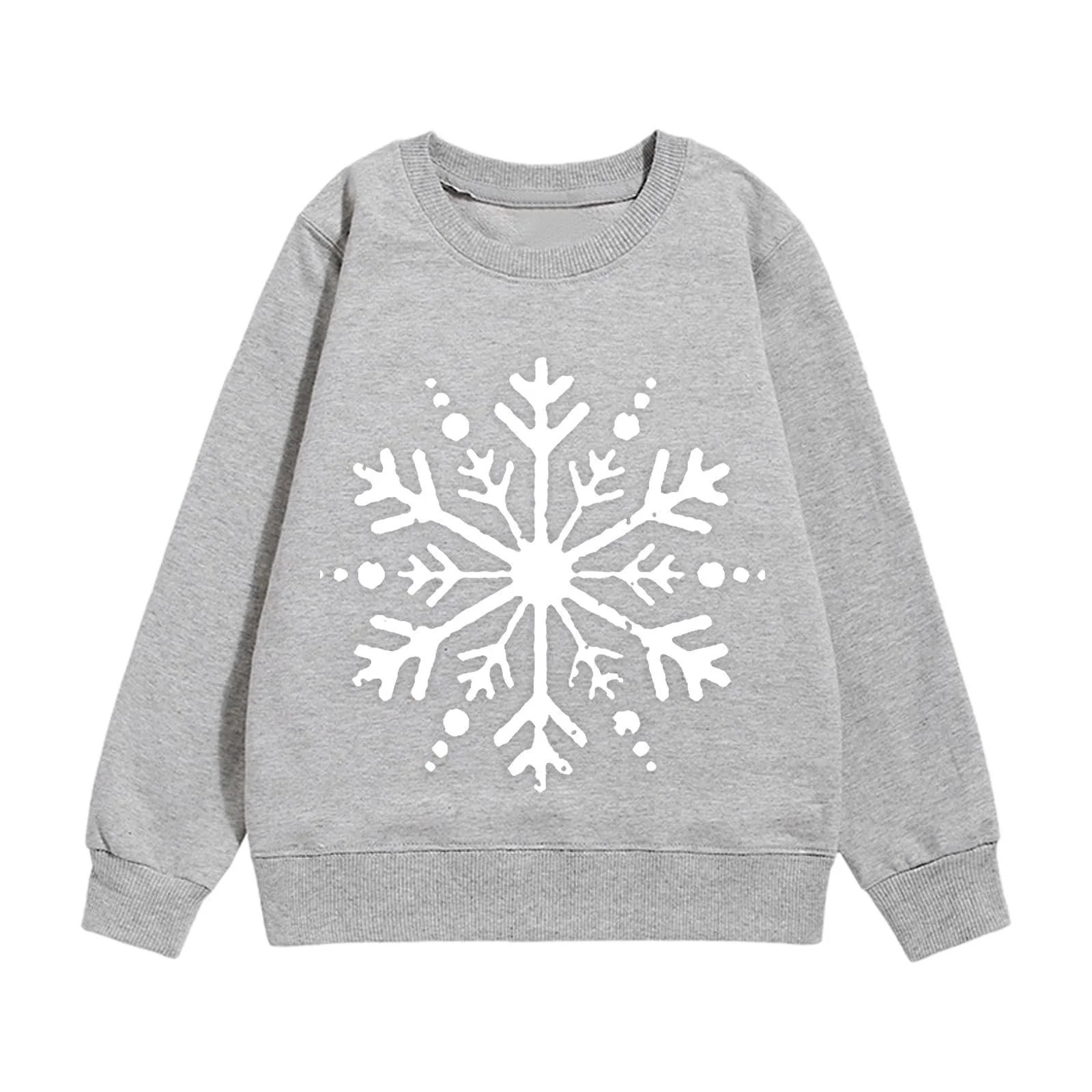 Дитячий світшот з різдвяним принтом сніжинки, фото №1