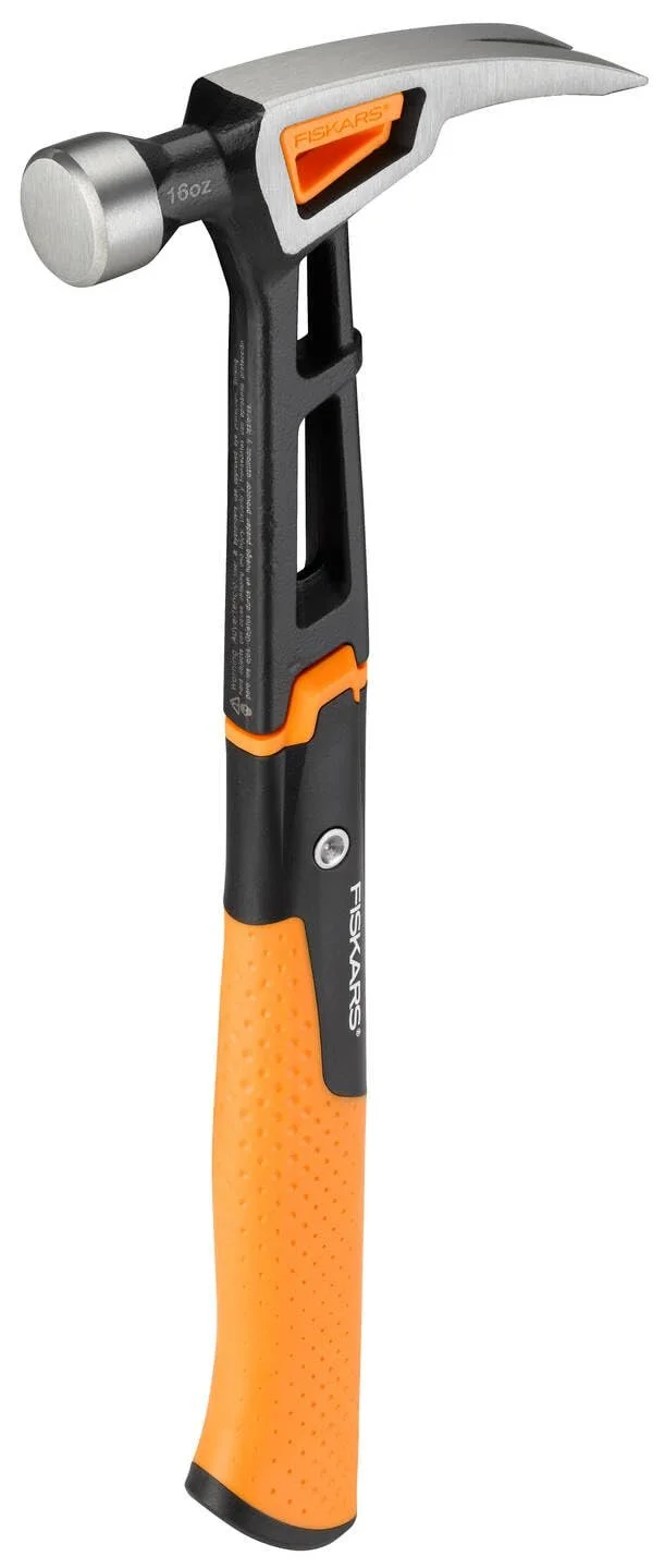 Молоток-гвоздодер Fiskars IsoCore 1020213 M 34 см 0.82 кг черный/оранжевый, фото №5 Молоток-гвоздодер Fiskars IsoCore 1020213 M 34 см 0.82 кг черный/оранжевый, фото №5