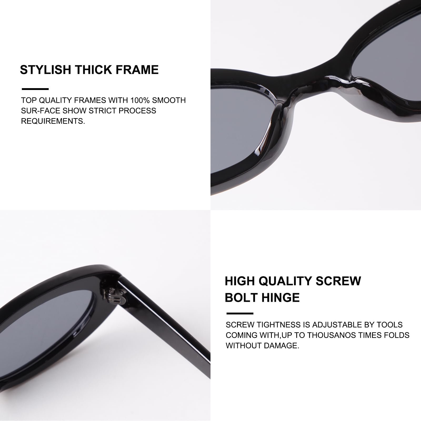 Модні овальні сонцезахисні окуляри Laurinny для чоловіків і жінок, круглі в стилі ретро 90-х, фото №6