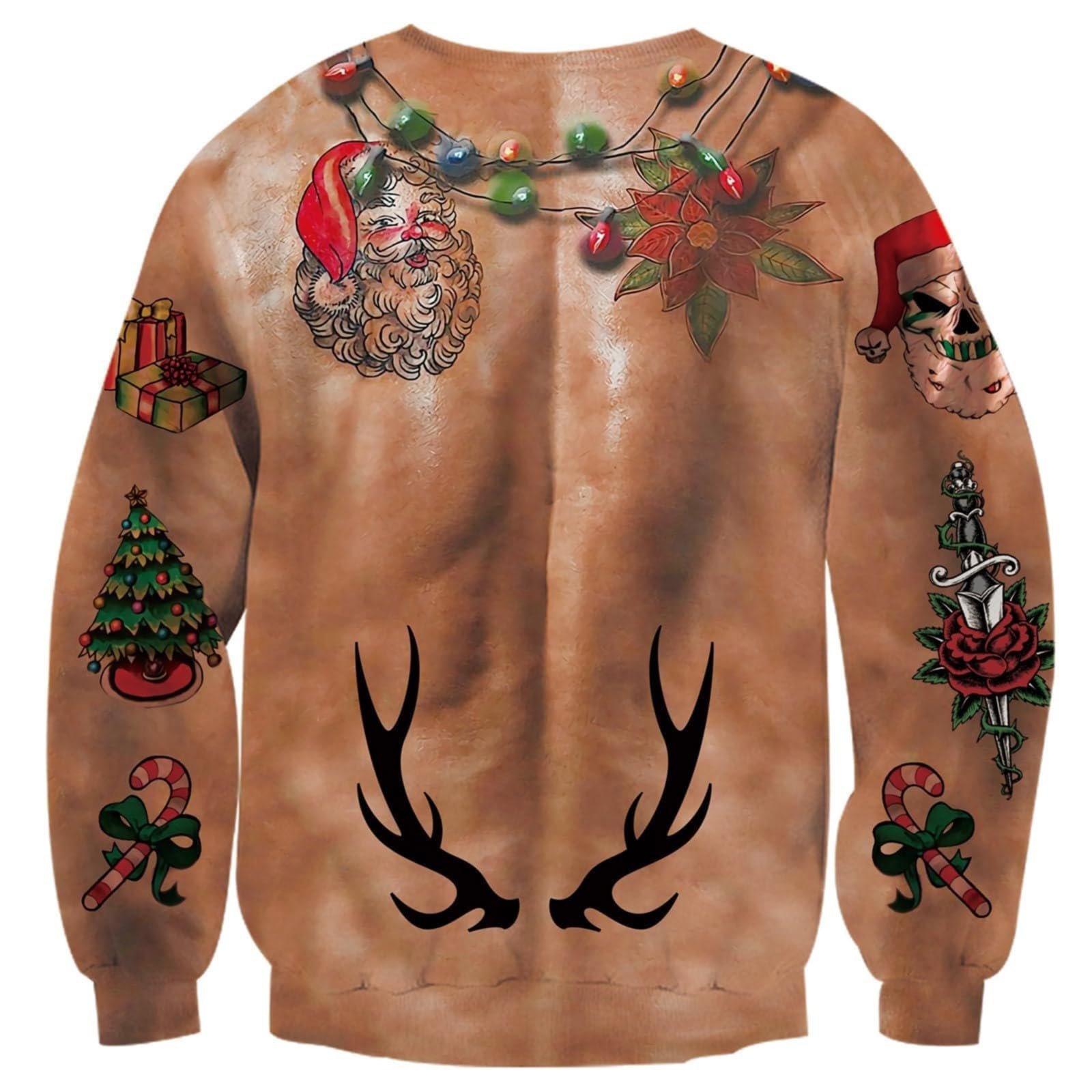 Женская Толстовка Generisch Блестящие Топы Свободный Пуловер Harajuku Спортивные Топы Мягкий Костюм на Хэллоуин Женская Толстовка с Длинным Рукавом и Карманом, фото №3