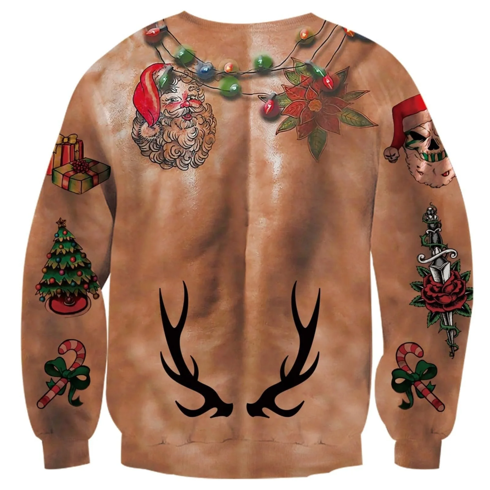 Женская Толстовка Generisch Блестящие Топы Свободный Пуловер Harajuku Спортивные Топы Мягкий Костюм на Хэллоуин Женская Толстовка с Длинным Рукавом и Карманом, фото №3