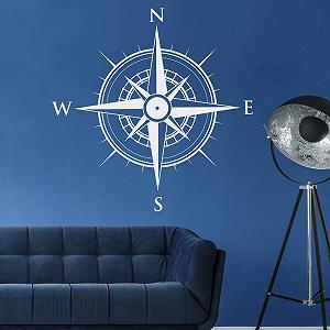 Наклейка на стіну Роза вітрів Компас Роза вітрів Компас synthetic.ua - Фото 1