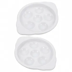 Купить Набор форм для запекания улиток 2 шт керамические с ручками для морепродуктов - Фото 1 Набор форм для запекания улиток 2 шт керамические с ручками для морепродуктов - Фото 1