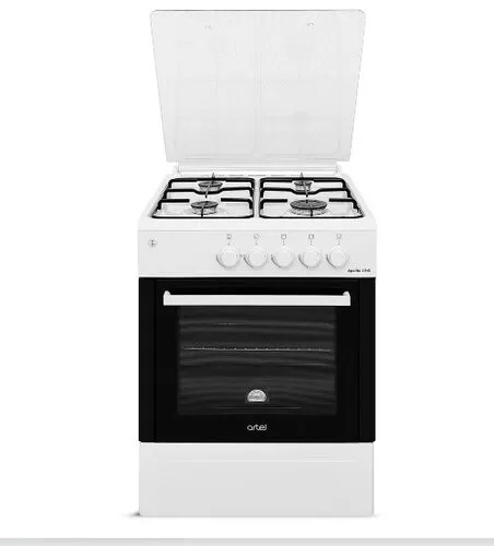 Плита газовая ARTEL Apetito 10-G white (60*60,ГАЗ КОНТРОЛЬ подсветка розжиг стекл крышка, фото №1