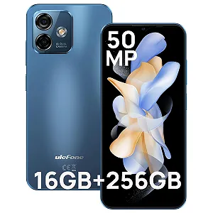 Смартфон Ulefone Note 16 Pro 16GB 256GB Android 13 4400 мАч 50 MP Octa Core 6.52 дюйма HD+ 5Ghz WiFi Dual SIM Blue - Фото 1