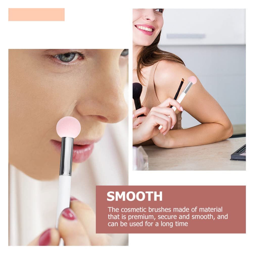 Кисти для макияжа Beaupretty 6 шт. Спонж, аппликатор, деревянная ручка, фото №3