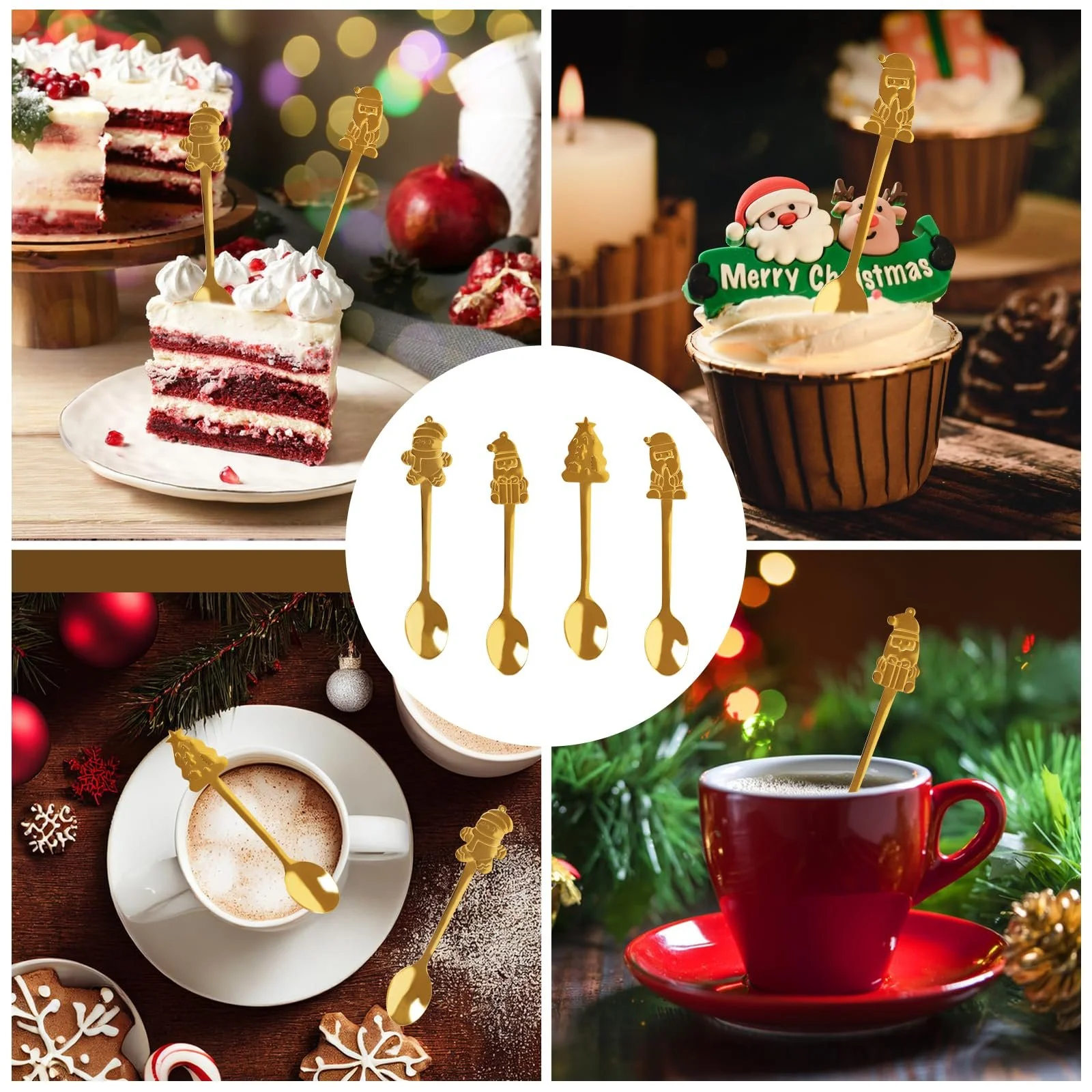 Набір з 12 різдвяних ложок, фото №5 Набір з 12 різдвяних ложок, фото №5