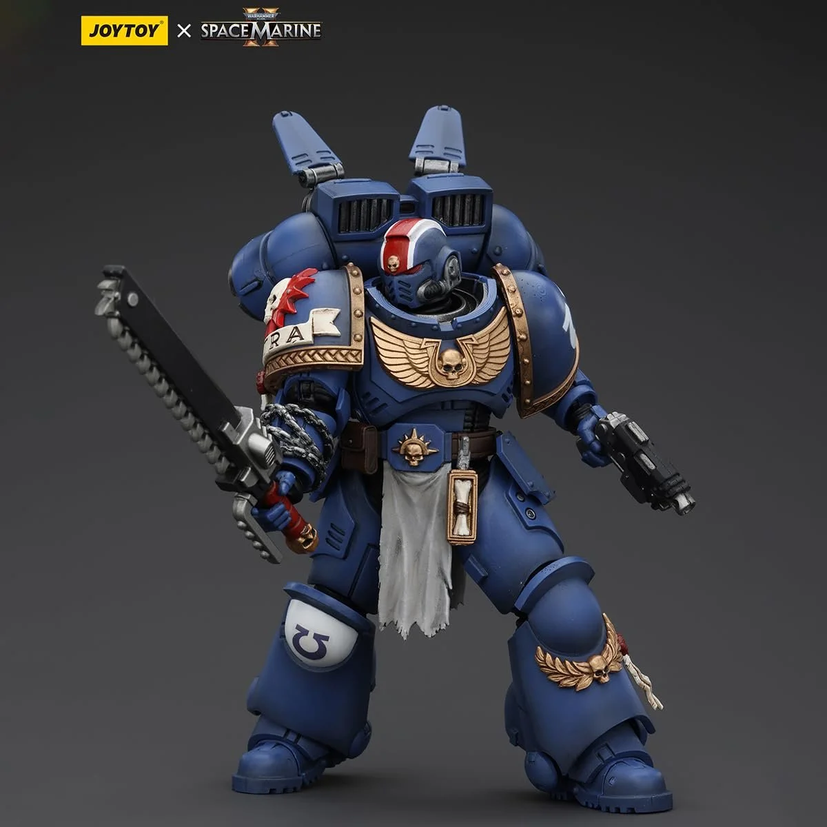 Фігурка Joytoy HiPlay Warhammer 40K Space Marines 2 Lieutenant Titus 1/18, фото №4