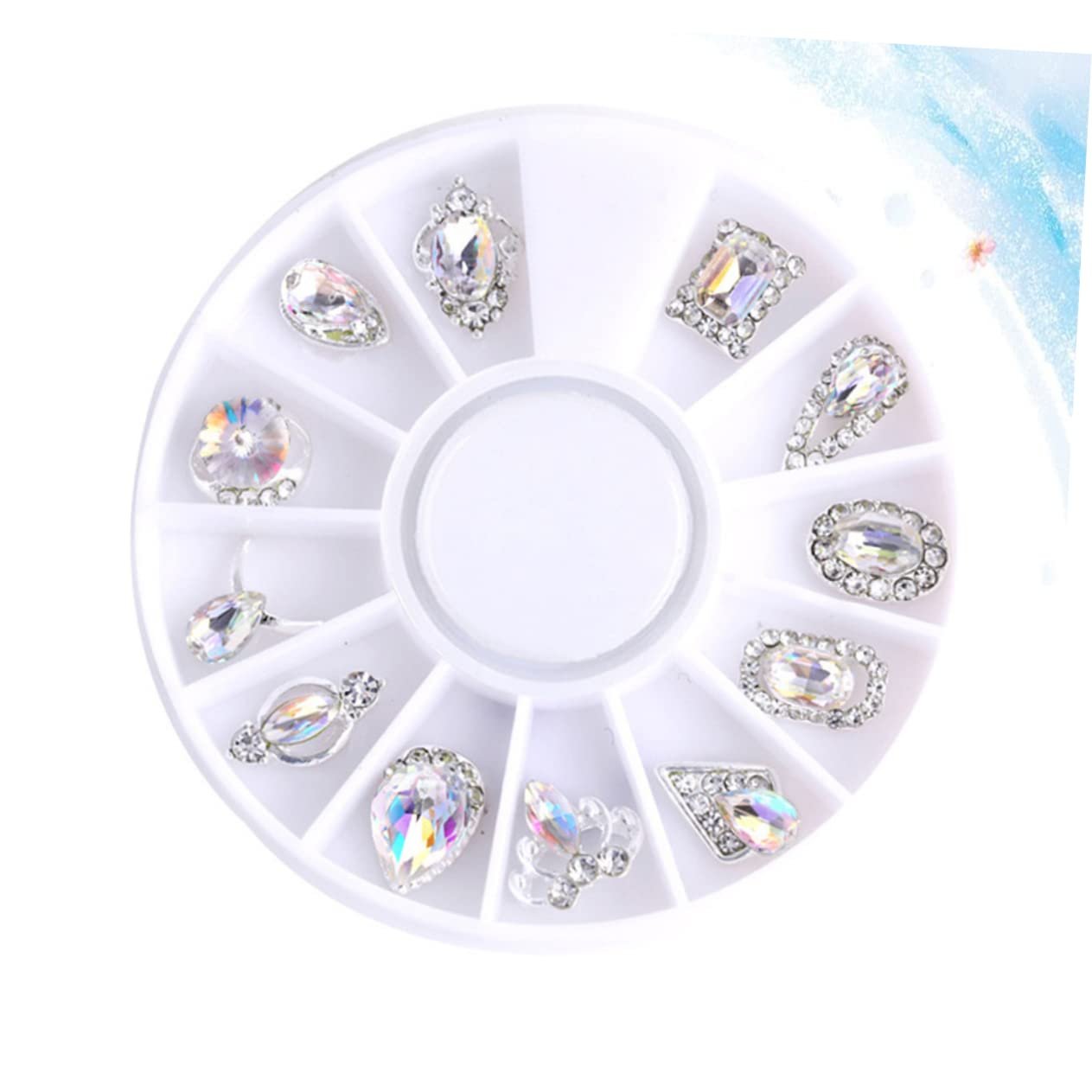 Набор блесток 12 шт., драгоценные камни для ногтей, украшения для ногтей, блестки, кристаллы, стразы, маникюрные украшения, фото №4