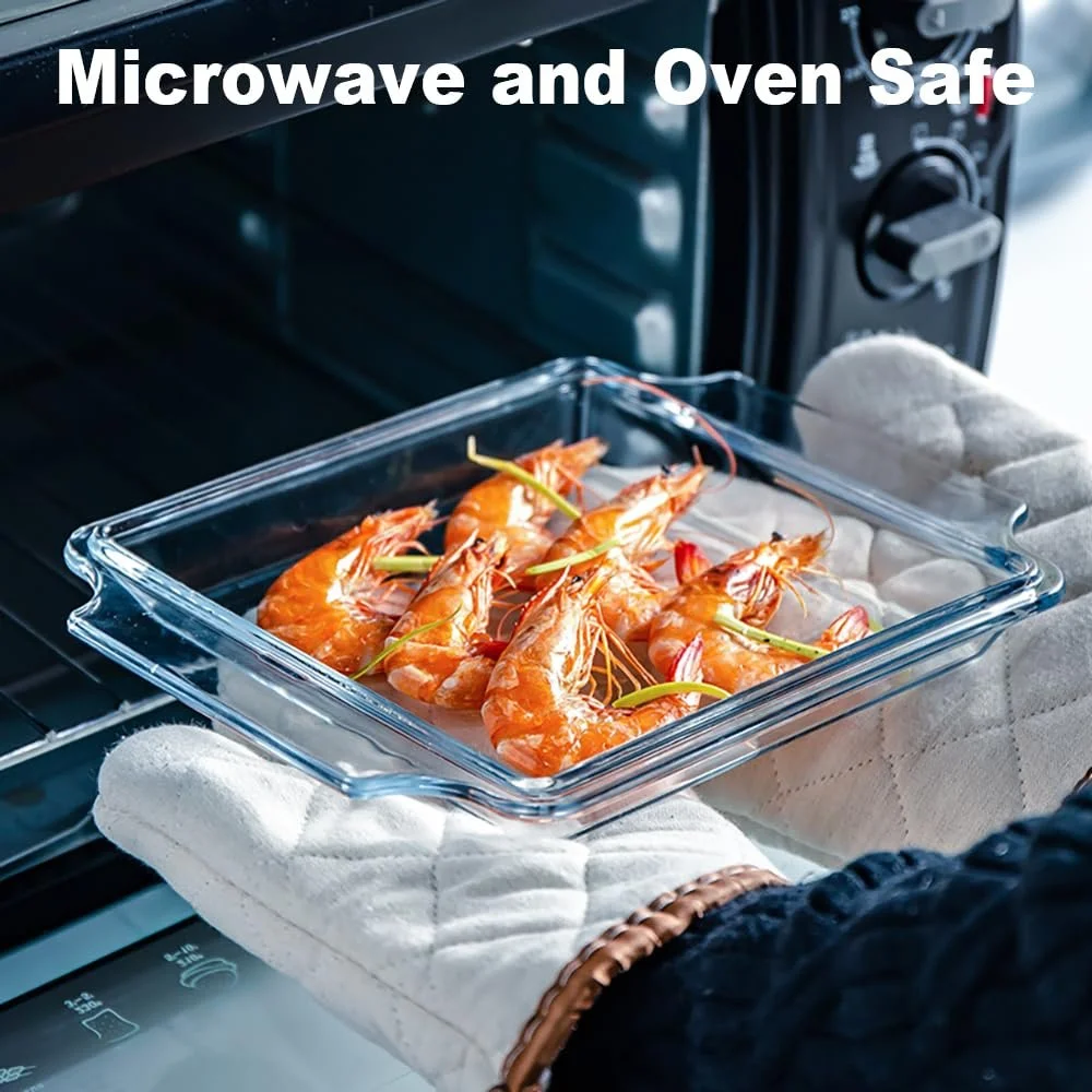 Форма для запекания стеклянная с крышкой 1 л, фото №3