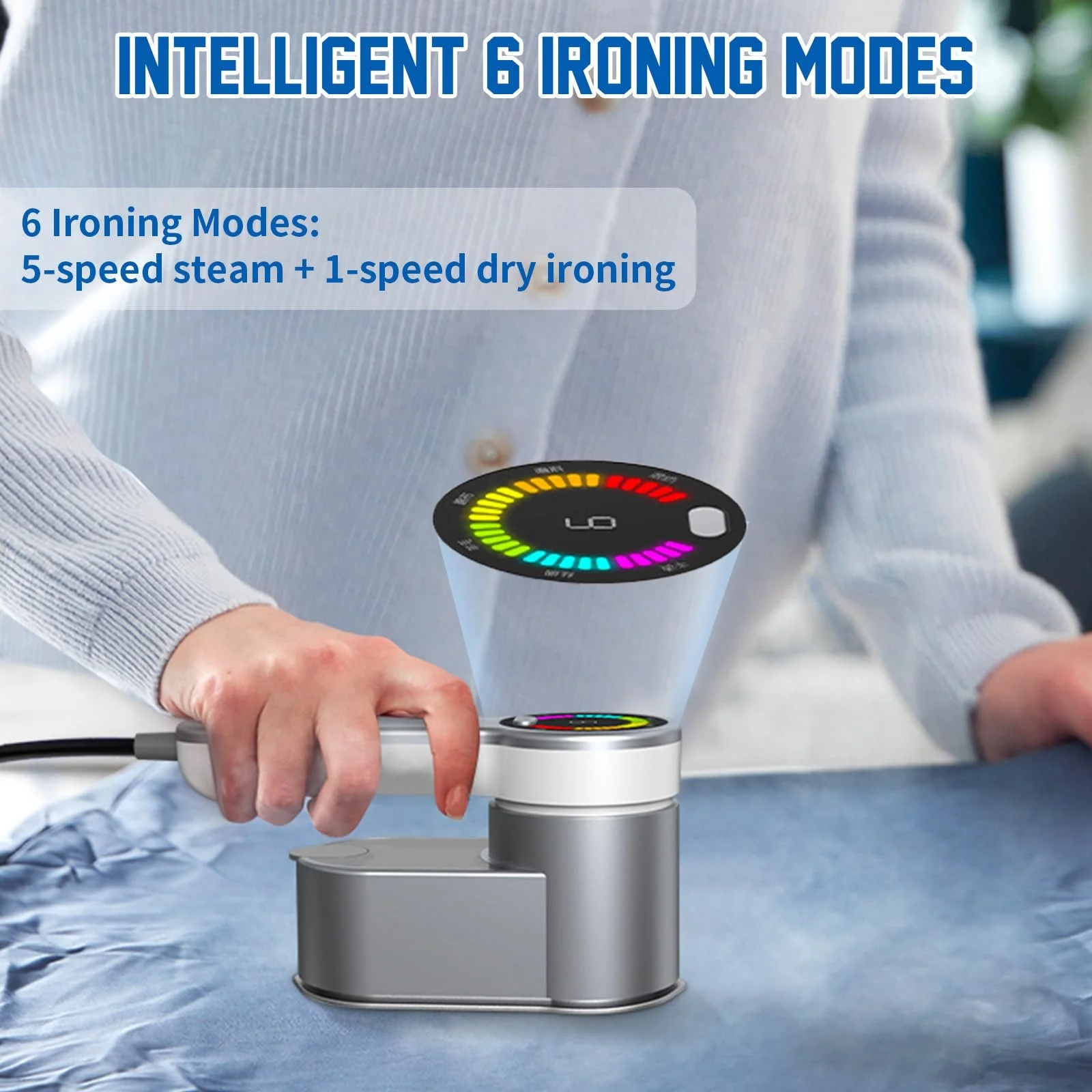 Портативный отпариватель Дорожный утюг 1200 Вт 120 мл 5 уровней пара, фото №3