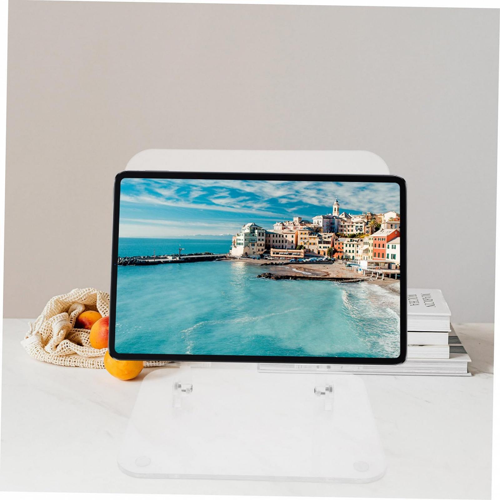 Підставка для ноутбука акрилова, регульована, компактна та легка, ергономічний дизайн, універсальна, фото №4