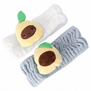 Пов'язка на голову Фрукти Косметика (2 шт.) Білий - Фото 1