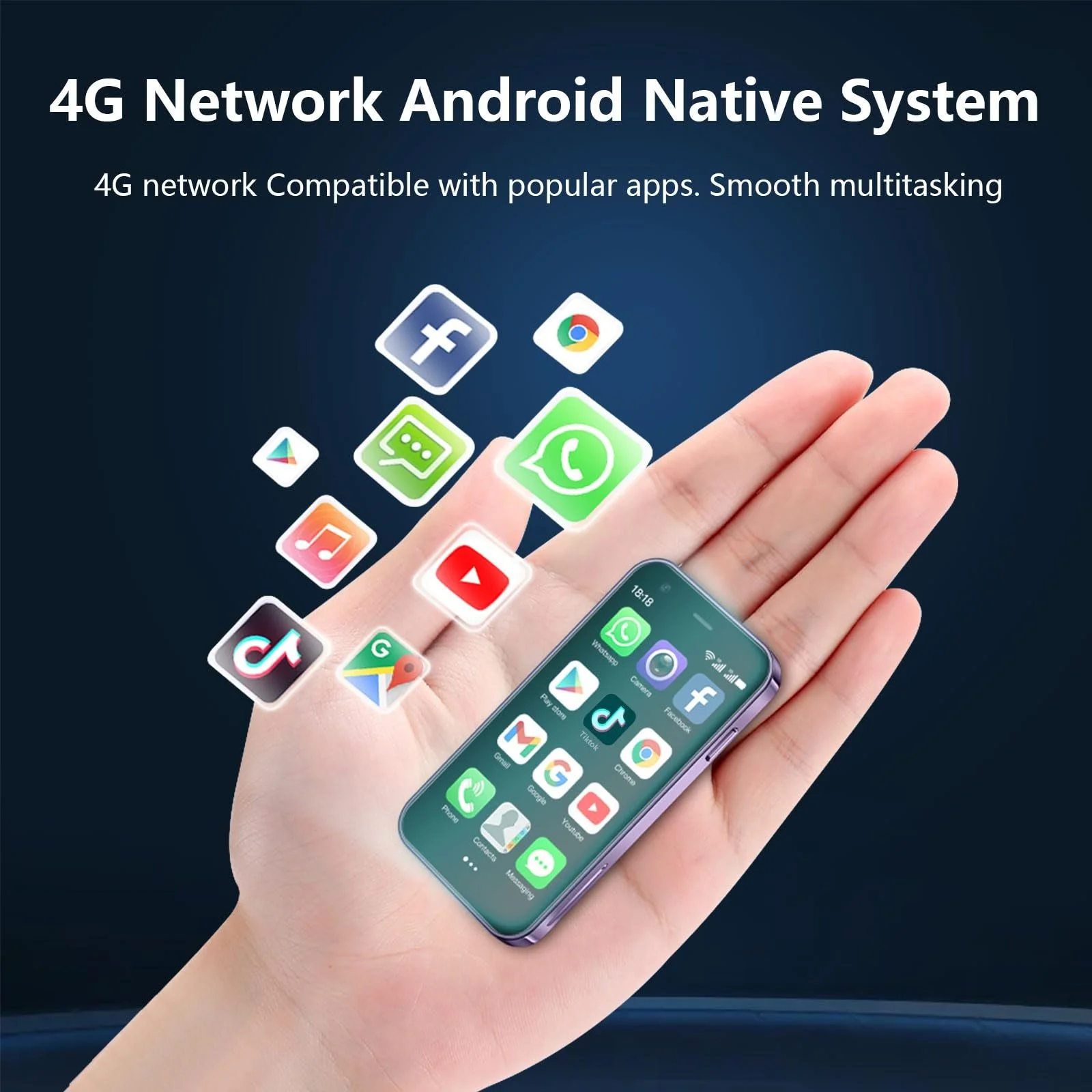 Смартфон BLKE Mini 4G 3/32 GB Pink, фото №5 Смартфон BLKE Mini 4G 3/32 GB Pink, фото №5