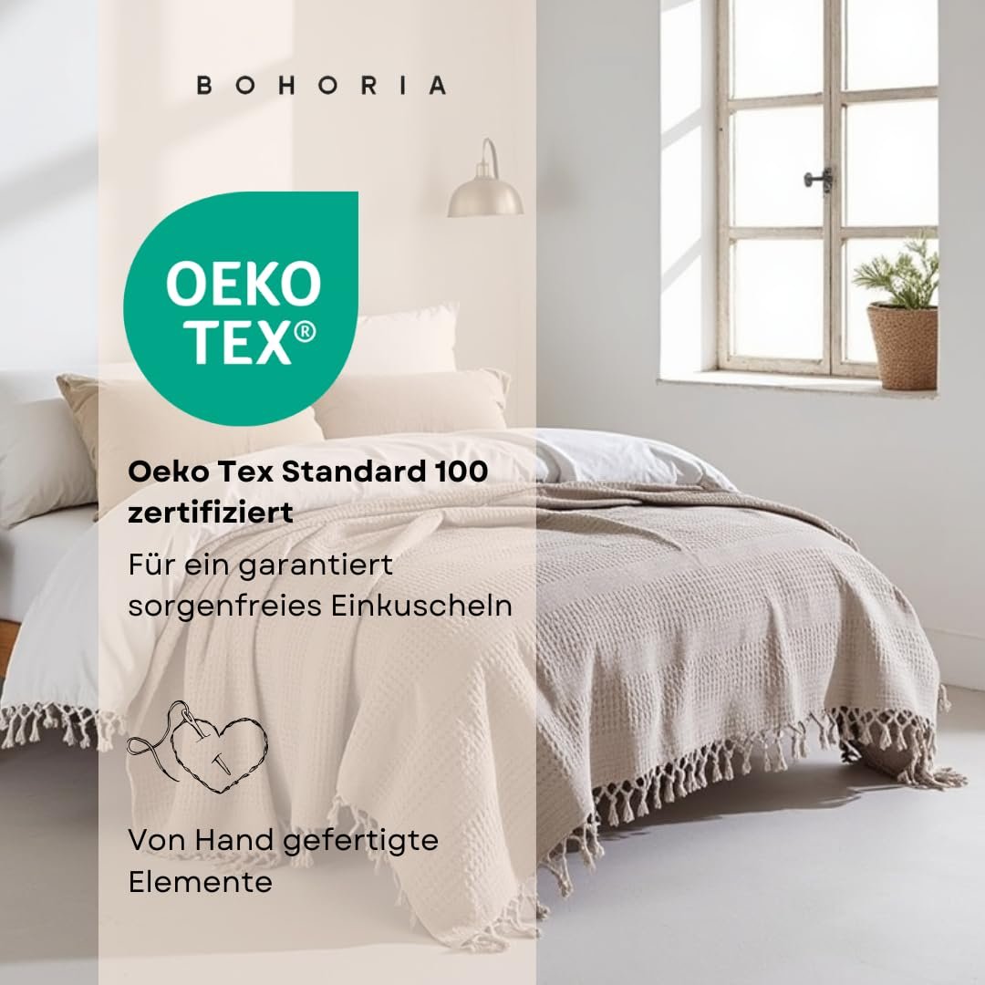 Покривало Вафельний вигляд BOHORIA The Urban Loft 200 x 220 см Бавовна, фото №8