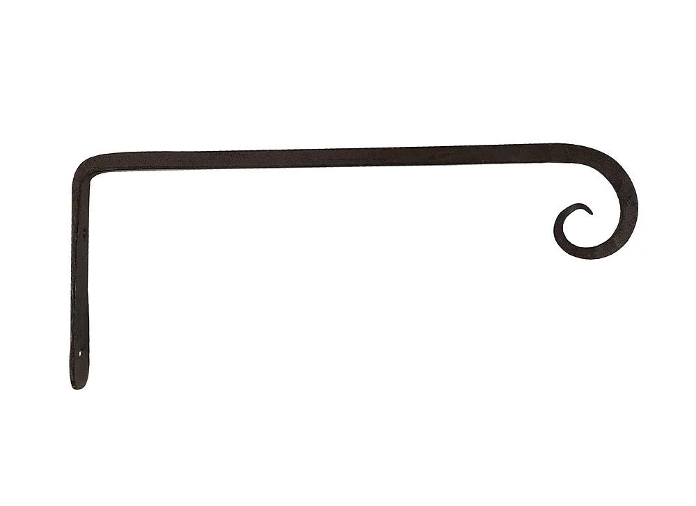 Настенный крючок для цветочных горшков zeitzone чугунный античный коричневый 30 см, фото №1
