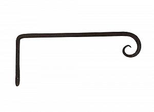 Настінний гачок для квіткових горщиків zeitzone чавунний античний коричневий 30 см - Фото 1