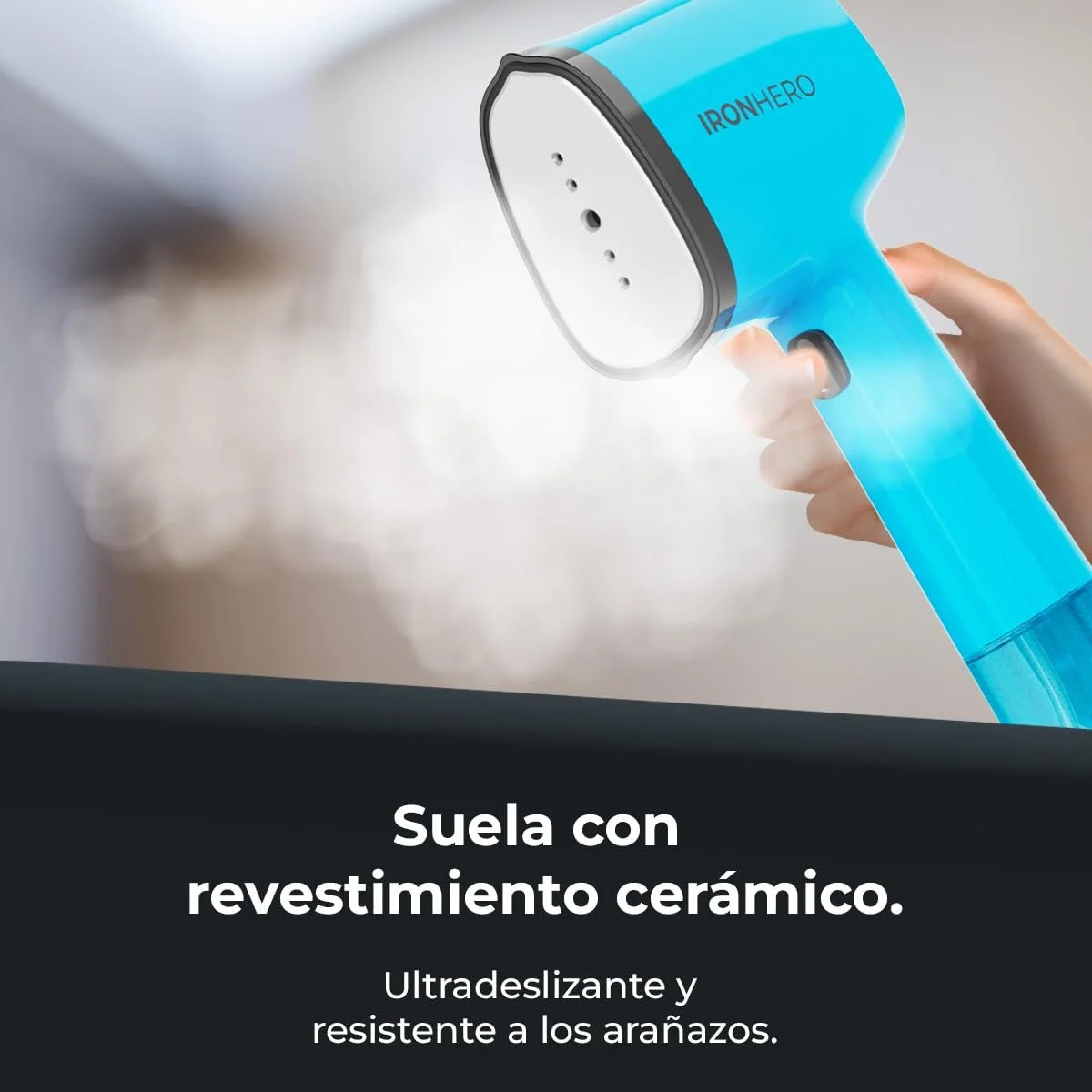 Вертикальный утюг Cecotec IronHero V-1500 Essential керамическая подошва 1500 Вт 25 г/мин синий, фото №4