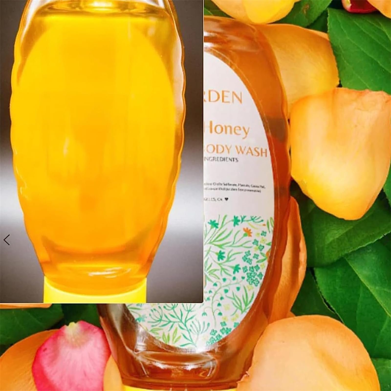 Гель для душу Aloe Vera Honey зволожуючий органічний для сяйва шкіри, фото №3