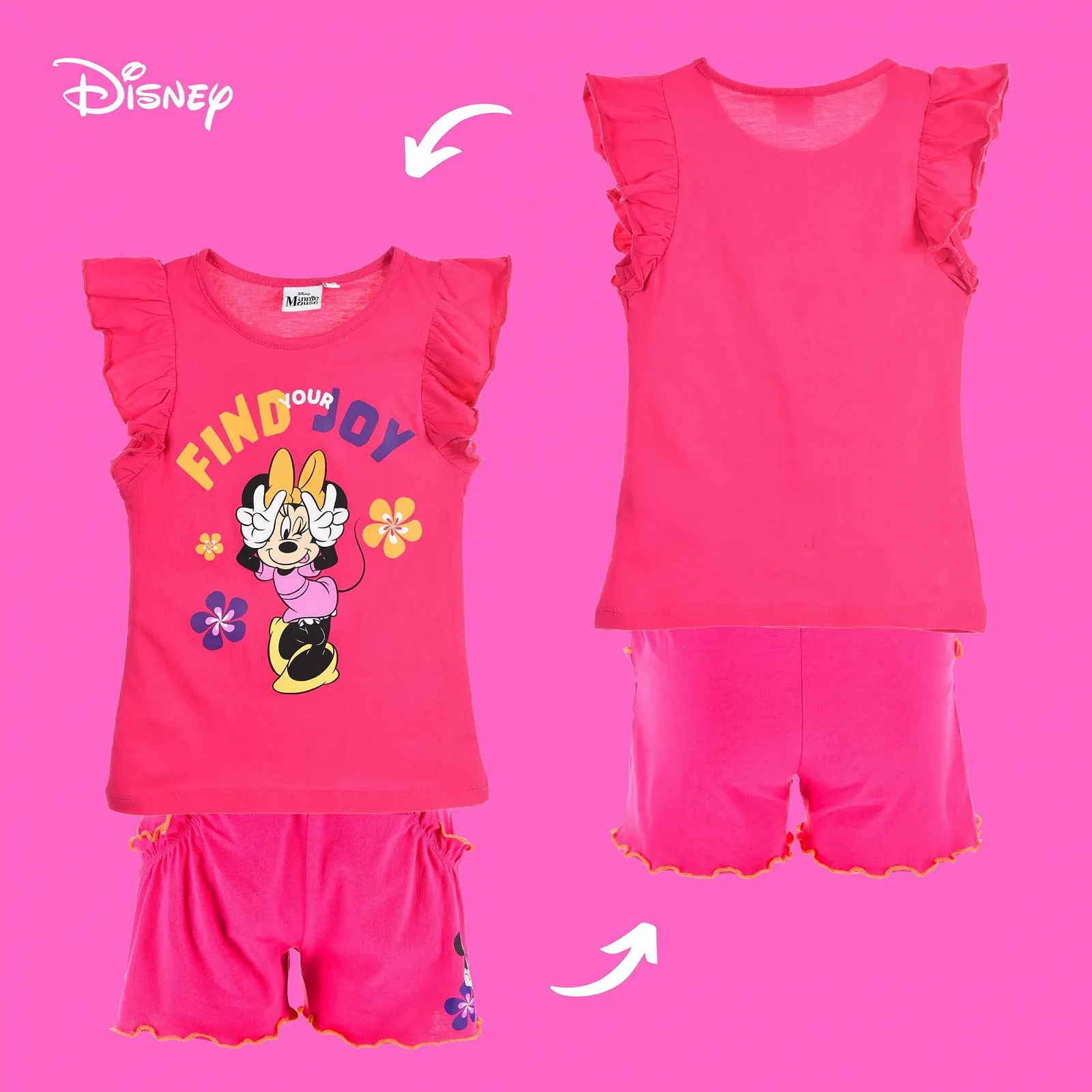 Піжама Disney Minnie Mouse Для дівчат Комплект з 2 предметів, фото №7 Піжама Disney Minnie Mouse Для дівчат Комплект з 2 предметів, фото №7