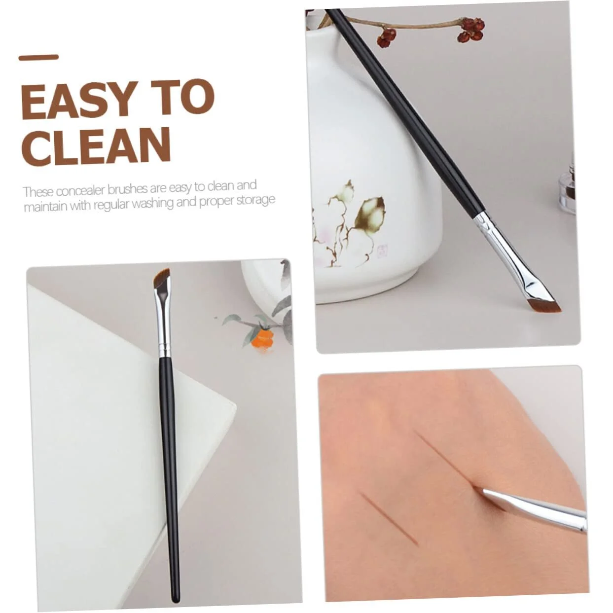 Набор кистей для бровей FRCOLOR 6 шт, тонкая, фото №3 Набор кистей для бровей FRCOLOR 6 шт, тонкая, фото №3