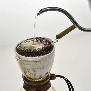 Кофейник Hario Woodneck Стеклянный жаропрочный 480 мл Clear synthetic.ua - Фото 1