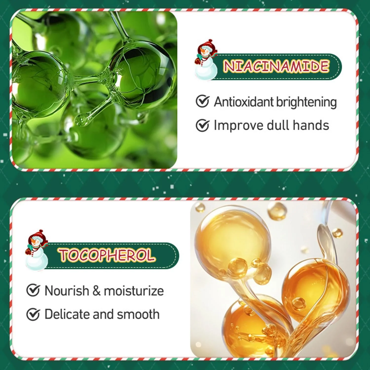 Крем для рук Набор Рождество, 5 шт Парфюмированный крем для рук, увлажняющий крем для рук и ног для сухой и потрескавшейся кожи рук, большой набор лосьона для рук для очень сухой кожи, фото №6