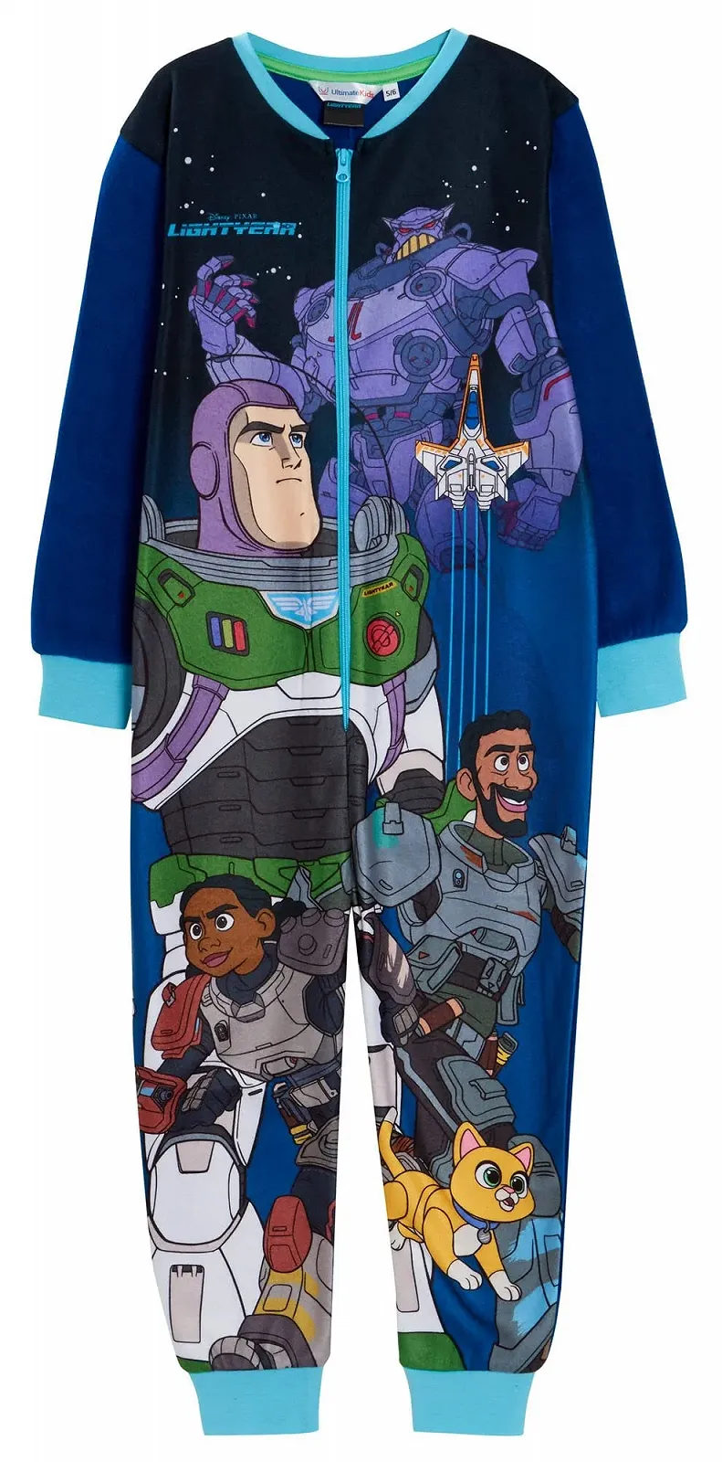 Детская пижама-комбинезон Buzz Lightyear флисовая, на молнии, все в одном, Toy Story, фото №1