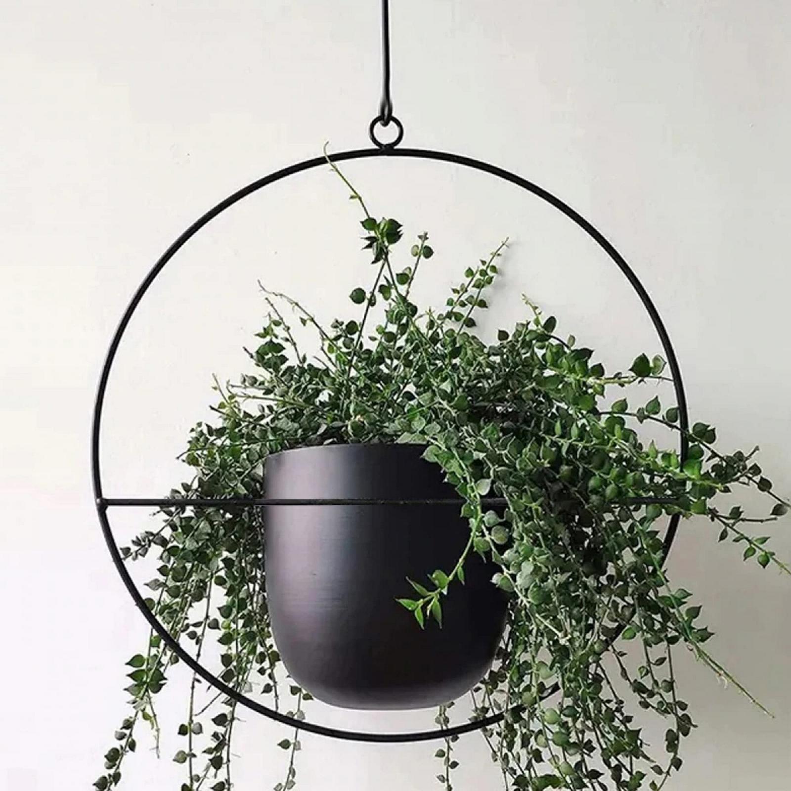 Підвіси для рослин [en.casa] Opsterland Набір з 2 шт. металеві Чорний, фото №4