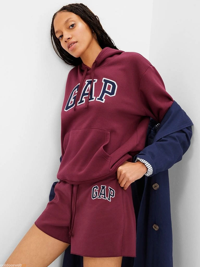 Світшот PULLOVER LOGO HOODIE 463506-02 GAP Бордовий L, фото №1