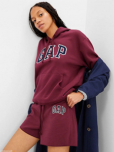Світшот PULLOVER LOGO HOODIE 463506-02 GAP Бордовий L - Фото 1