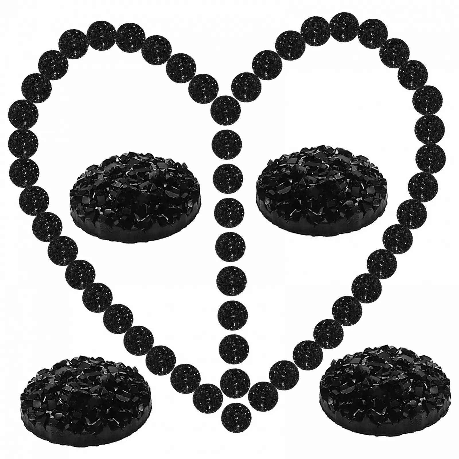 Стрази Healvian 300 шт. Плоскі блискучі прикраси для ювелірних виробів, рукоділля. Високоякісні блискучі кришталеві орнаменти для творчих проєктів, фото №4