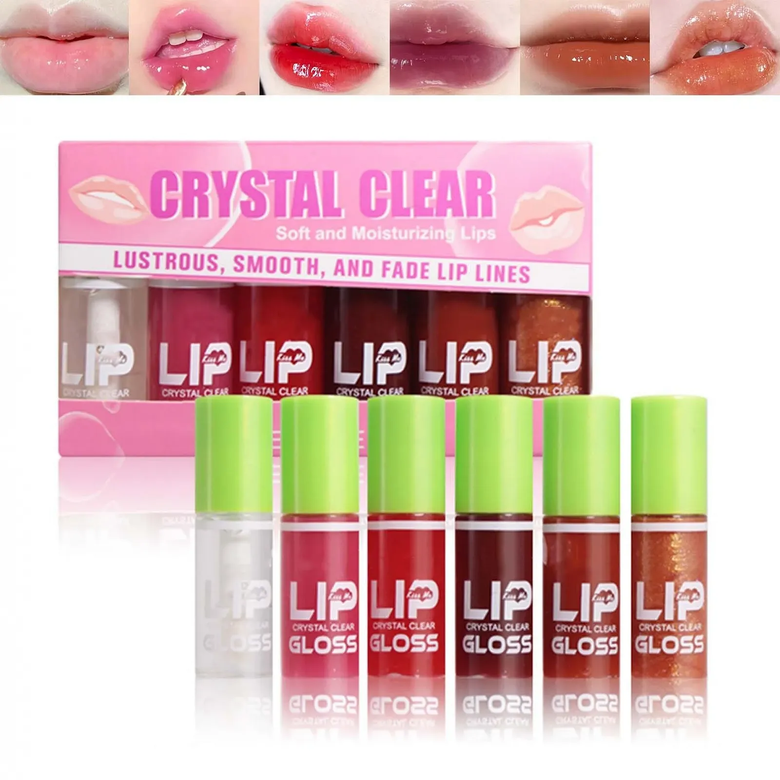 Набор блесков для губ EONFAVE, 6 цветов, фото №1 Набор блесков для губ EONFAVE, 6 цветов, фото №1