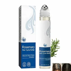 Роликовая сыворотка для роста волос с розмарином, Натуральная сыворотка для роста волос, 3% розмарина, Сыворотка для кожи головы Стимулирует приток кислорода, Уменьшает выпадение волос (1 шт.) - Фото 1