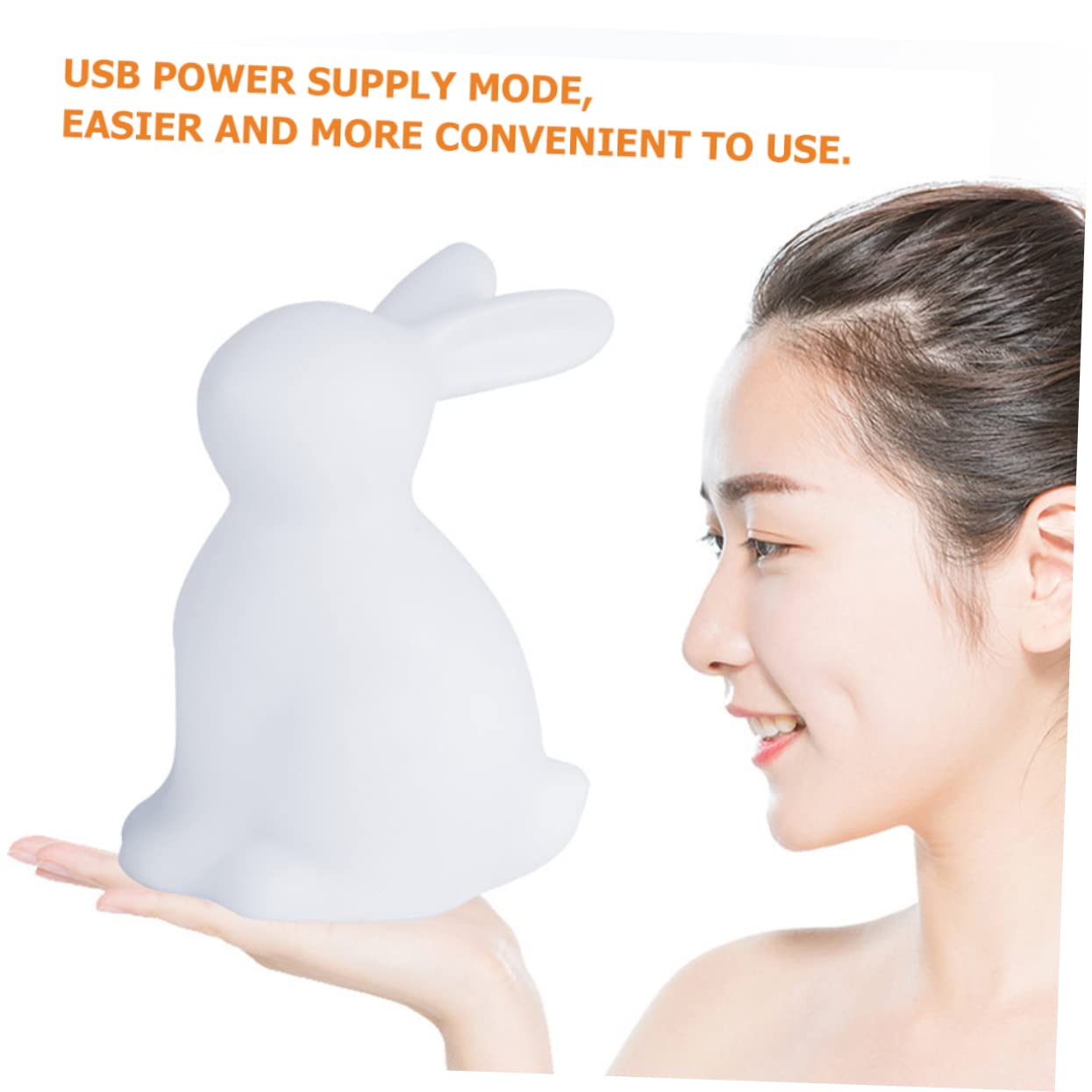 Ночник UKCOCO Rabbit 2023 ABS LED Белый, фото №7