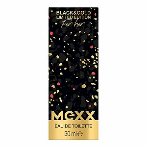Туалетная вода Mexx Black & Gold Limited Edition Woman 30 мл synthetic.ua - Фото 1