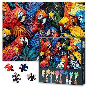 Пазл Colourful Parrots 1000 елементів Барвисті папуги для дорослих 70 см x 50 см - Фото 1