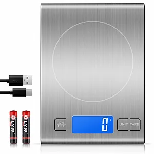 Купити Кухонні ваги Diyife 15 kg Stainless Steel USB-C LED - Фото 1 Кухонні ваги Diyife 15 kg Stainless Steel USB-C LED - Фото 1