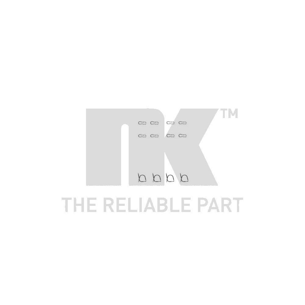 Комплект аксессуаров, тормозные колодки NK 7999939, задний мост, передний мост, фото №1 Комплект аксессуаров, тормозные колодки NK 7999939, задний мост, передний мост, фото №1