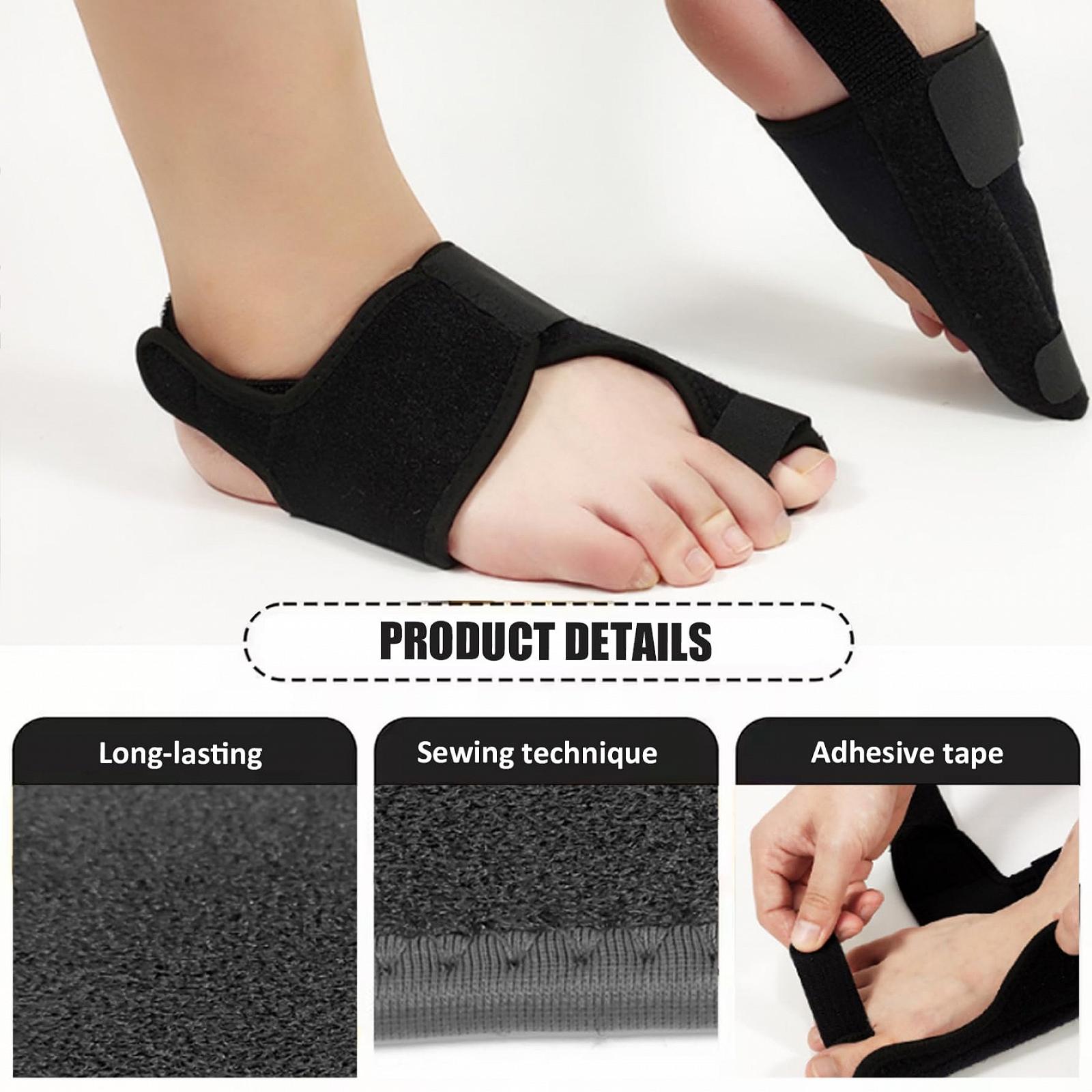 Корректор большого пальца стопы 1 пара для мужчин и женщин, регулируемый удобный для левой и правой ноги, облегчение боли Hallux Valgus, фото №5