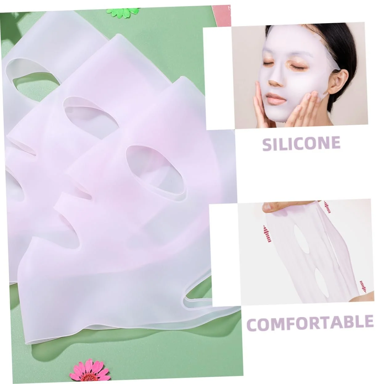Маска для лица Healvian Силиконовая Многоразовая Набор из 3 штук, фото №3