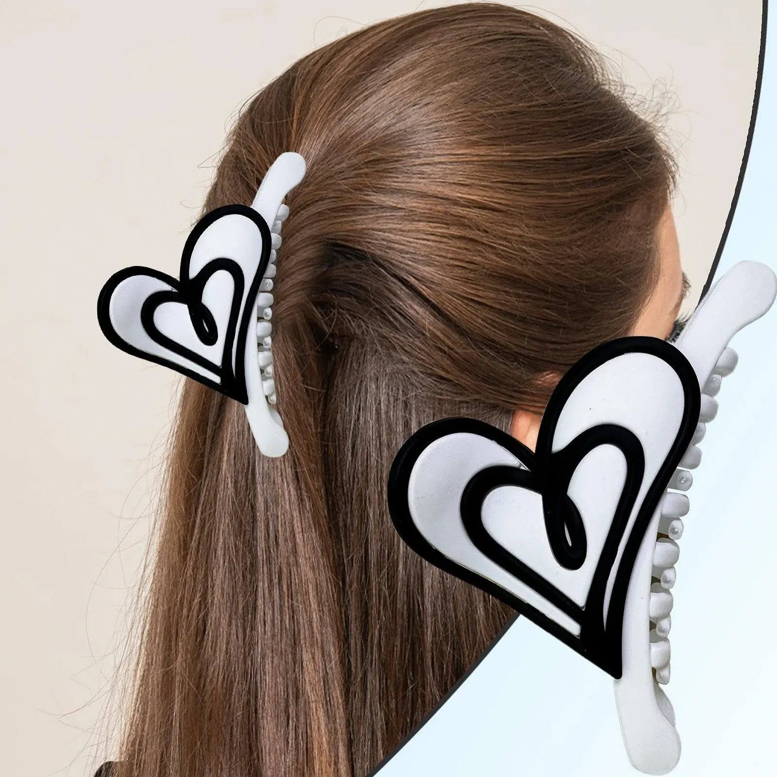 Зажим для волос Zunishaone для женщин, краб для длинных волос для хвостиков | фиксатор для хвостиков для женщин | аксессуары для волос с гладкой поверхностью, фото №7
