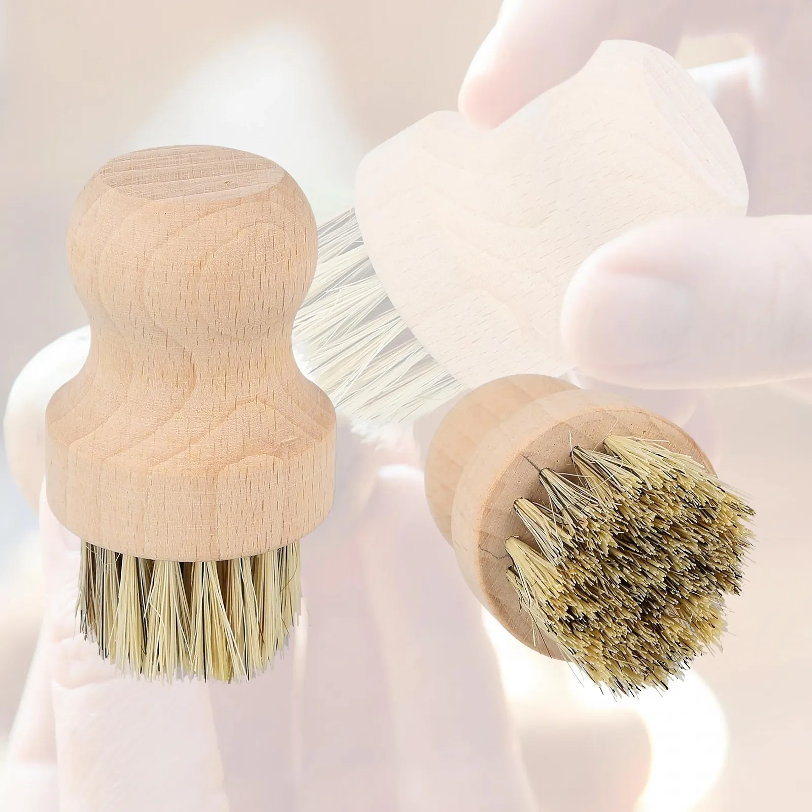 Набір щіток для овочів та фруктів Lantelme 4 шт. Sisal Wooden Handle Natural Bristles, фото №6 Набір щіток для овочів та фруктів Lantelme 4 шт. Sisal Wooden Handle Natural Bristles, фото №6