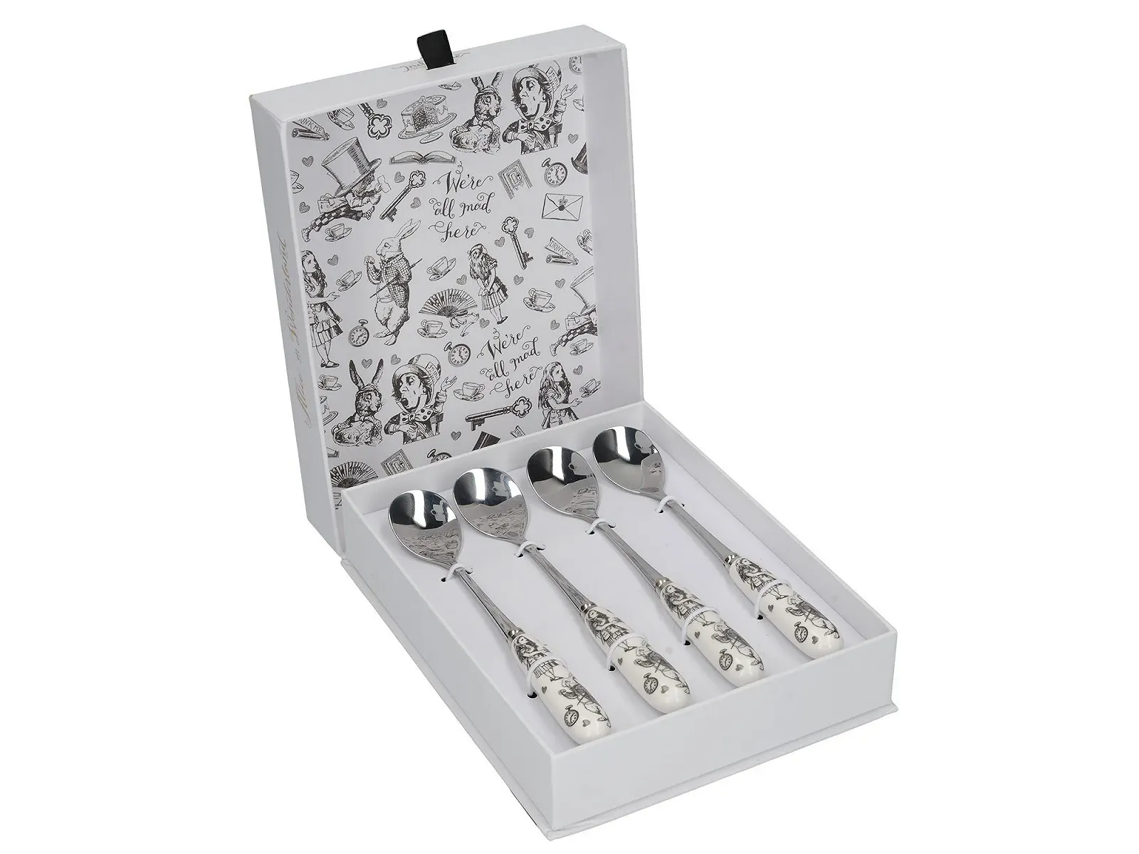 Чайна ложка V&A Alice in Wonderland з нержавіючої сталі з декоративними порцеляновими ручками, 15.5 см, фото №6 Чайна ложка V&A Alice in Wonderland з нержавіючої сталі з декоративними порцеляновими ручками, 15.5 см, фото №6