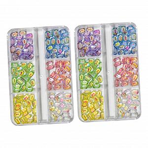 Стразы для ногтей Beavorty Разноцветные стразы для ногтей, набор кристаллов и бриллиантов для ногтей, 2 коробки - Фото 1