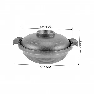 Кастрюля LIFKOME керамическая с крышкой и двумя ручками термостойкая synthetic.ua - Фото 1